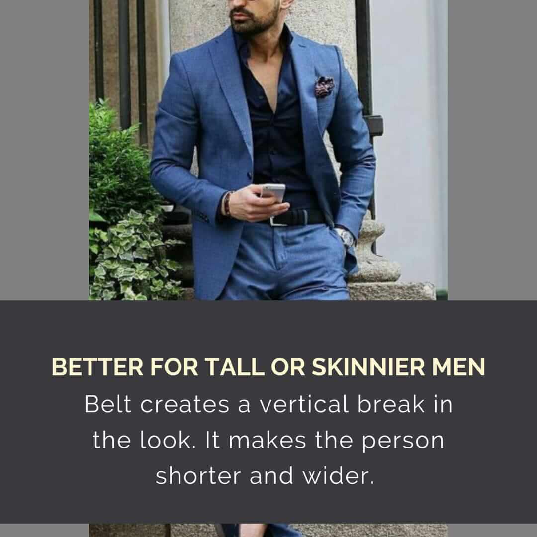 Should you wear a belt with a outlet suit