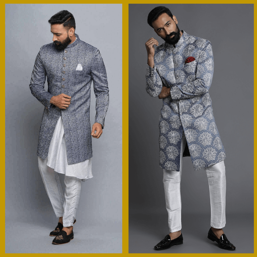 Charcoal Grey Sherwani