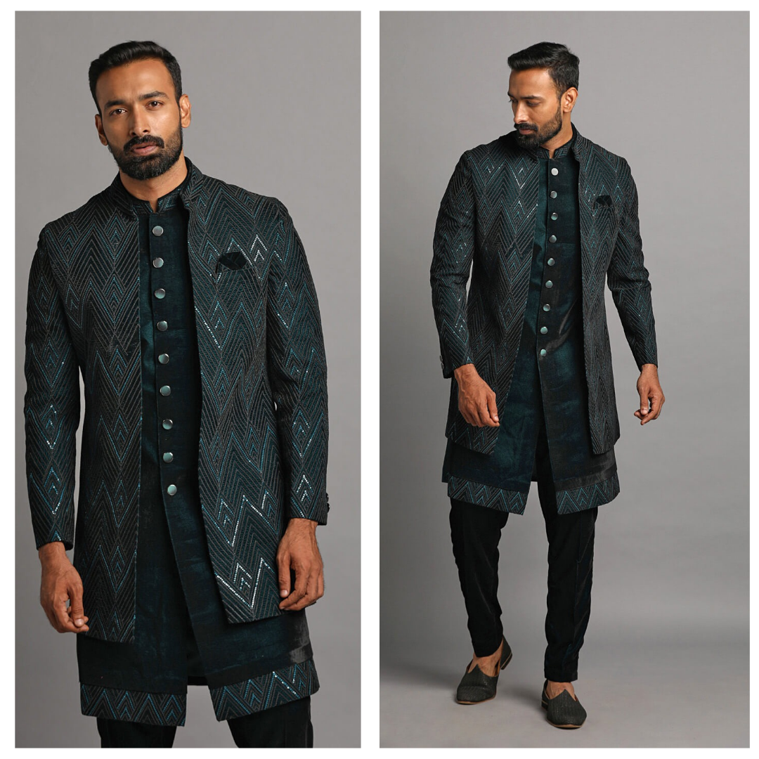 Emerald Green Sherwani