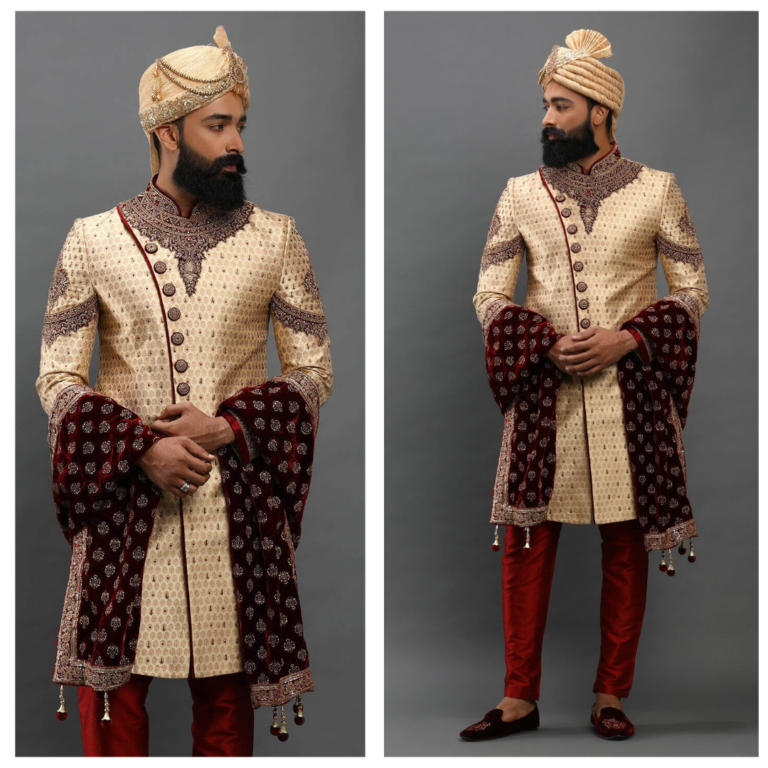 Sherwani Color For Dark Skinned Men CandidMen