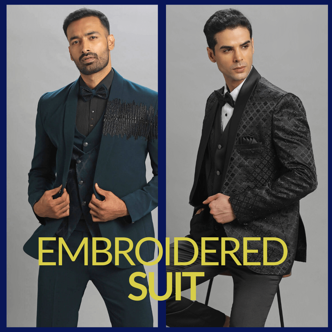 Embroidered and Patterned Suits