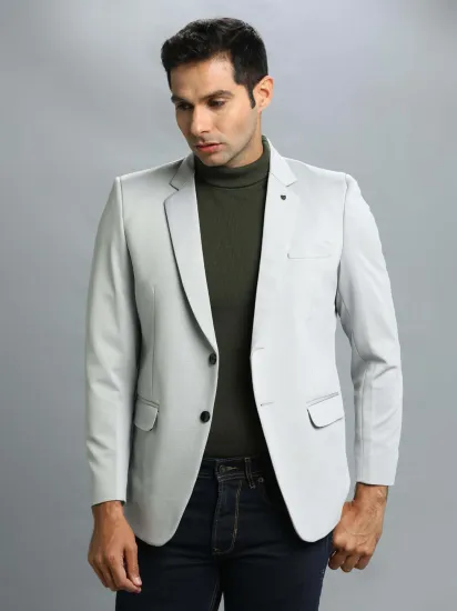Gray Blazer Combination Grey Formal Jacket Mens Raymond Men Grey