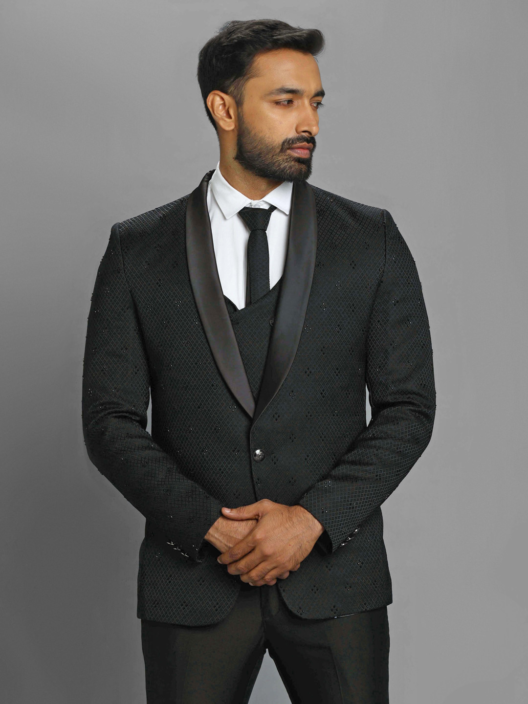 black-embroidered-all-over-suit