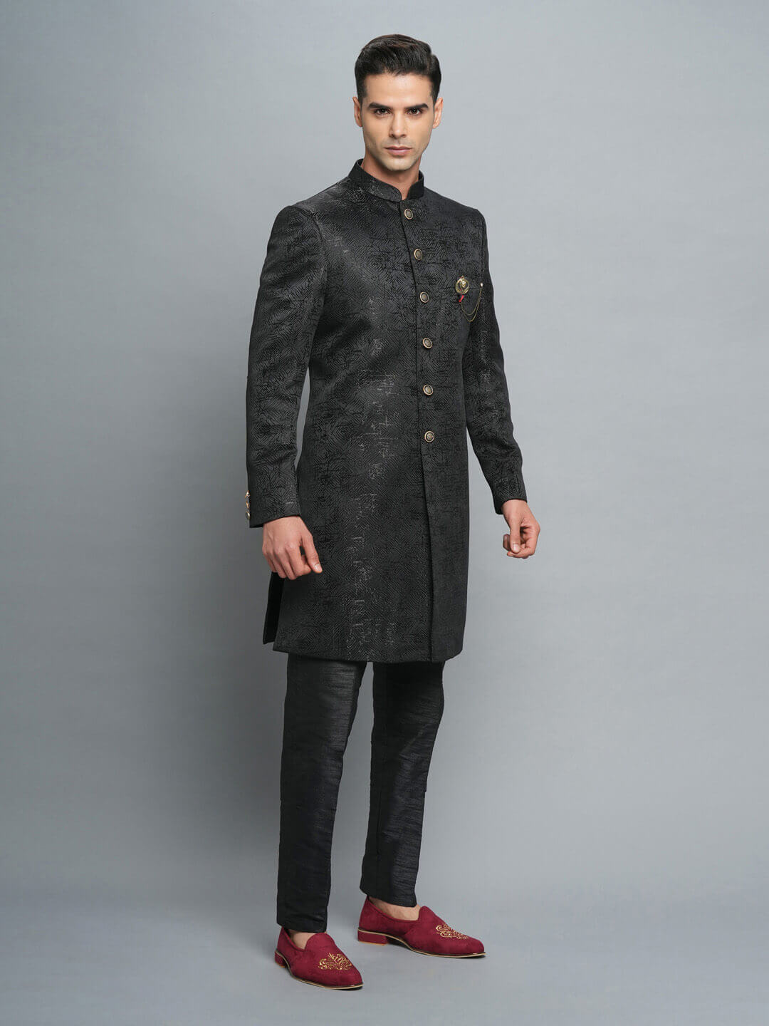 Black Gold Hint IndoWestern