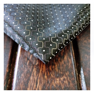 black-patterndots-pocket-square