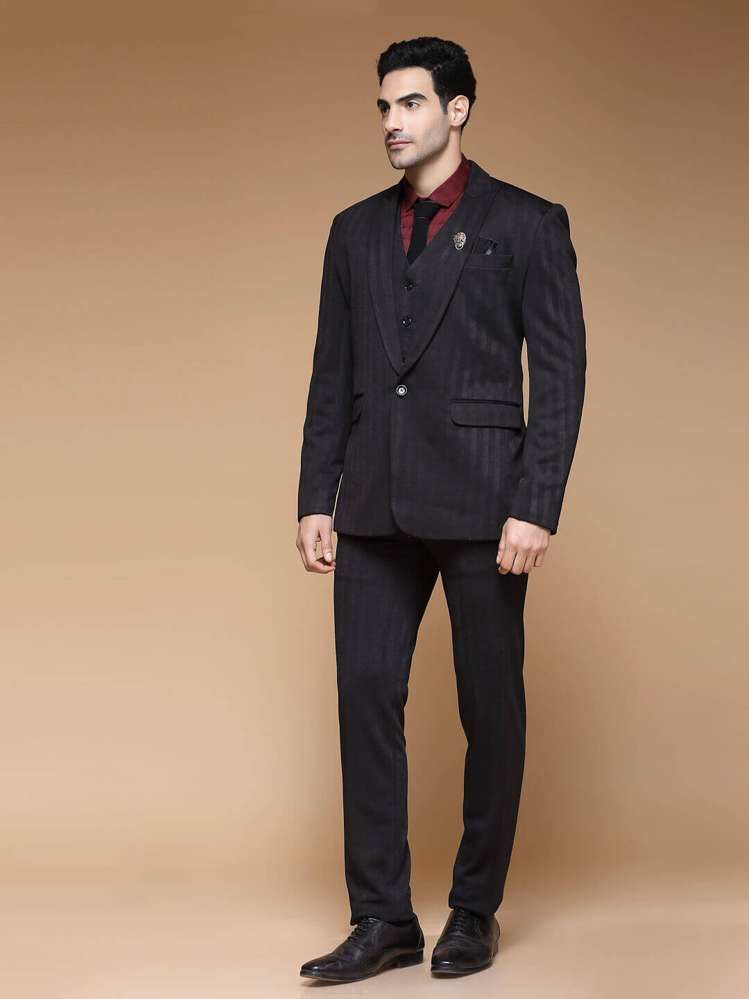 Black Stripes Vertical Suit