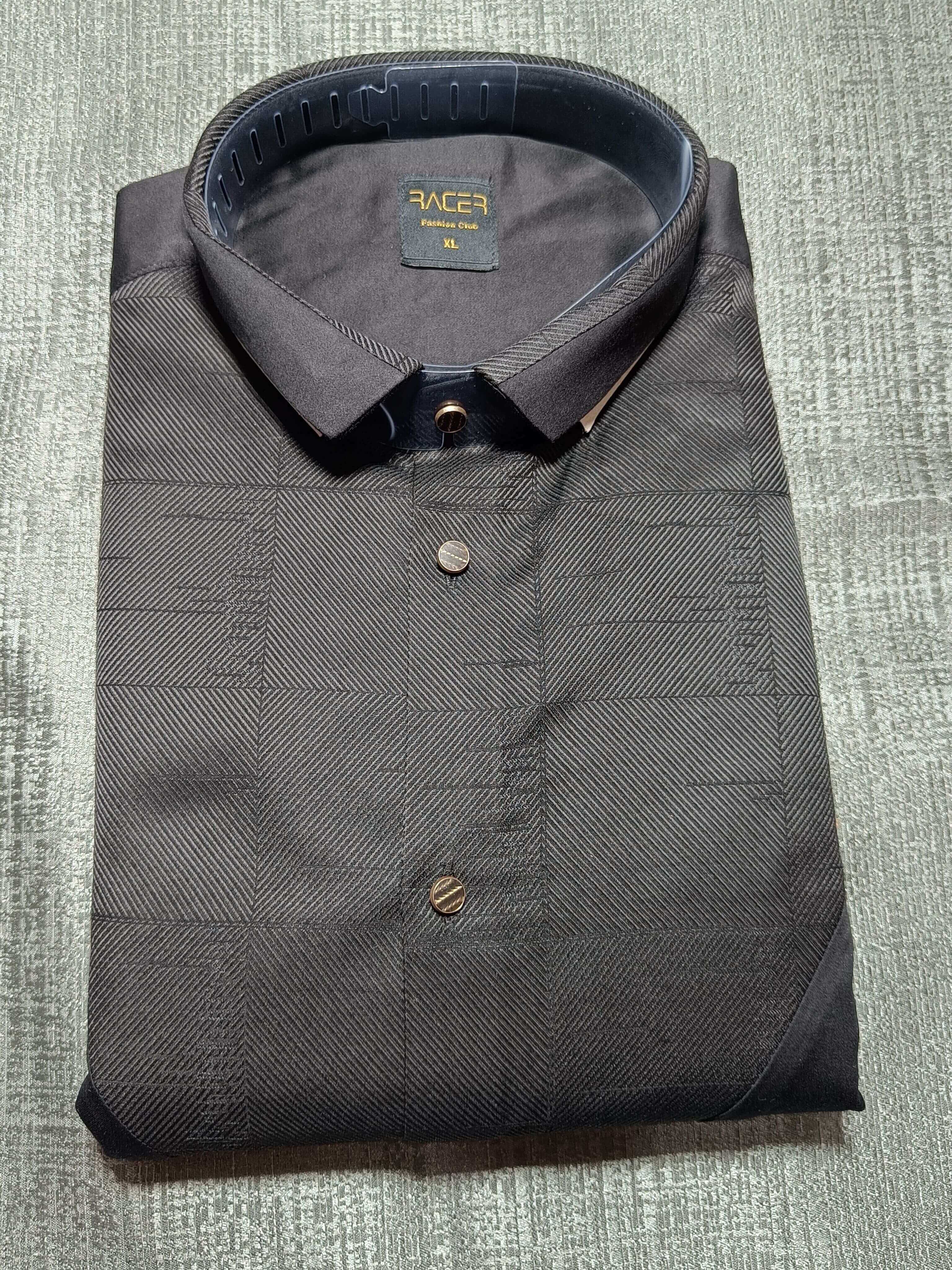 displaying image of Black Subtle Clubwear Shirt