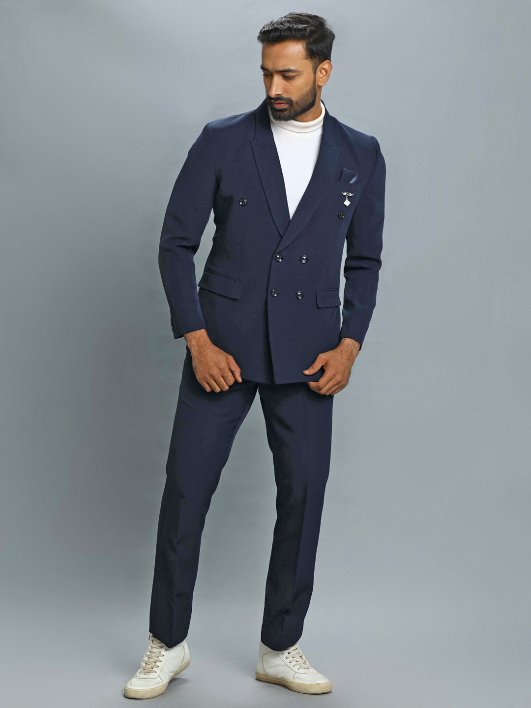 Blue 6 button Suit