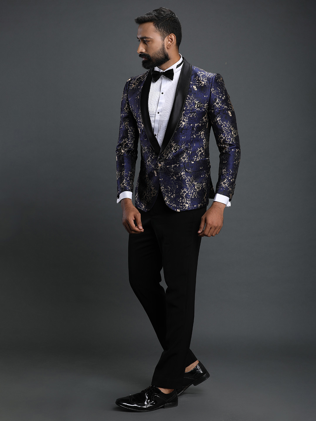 Rent/Buy Shimmer Blue Designer Tuxedo | Home Trial | Free Delivery ...