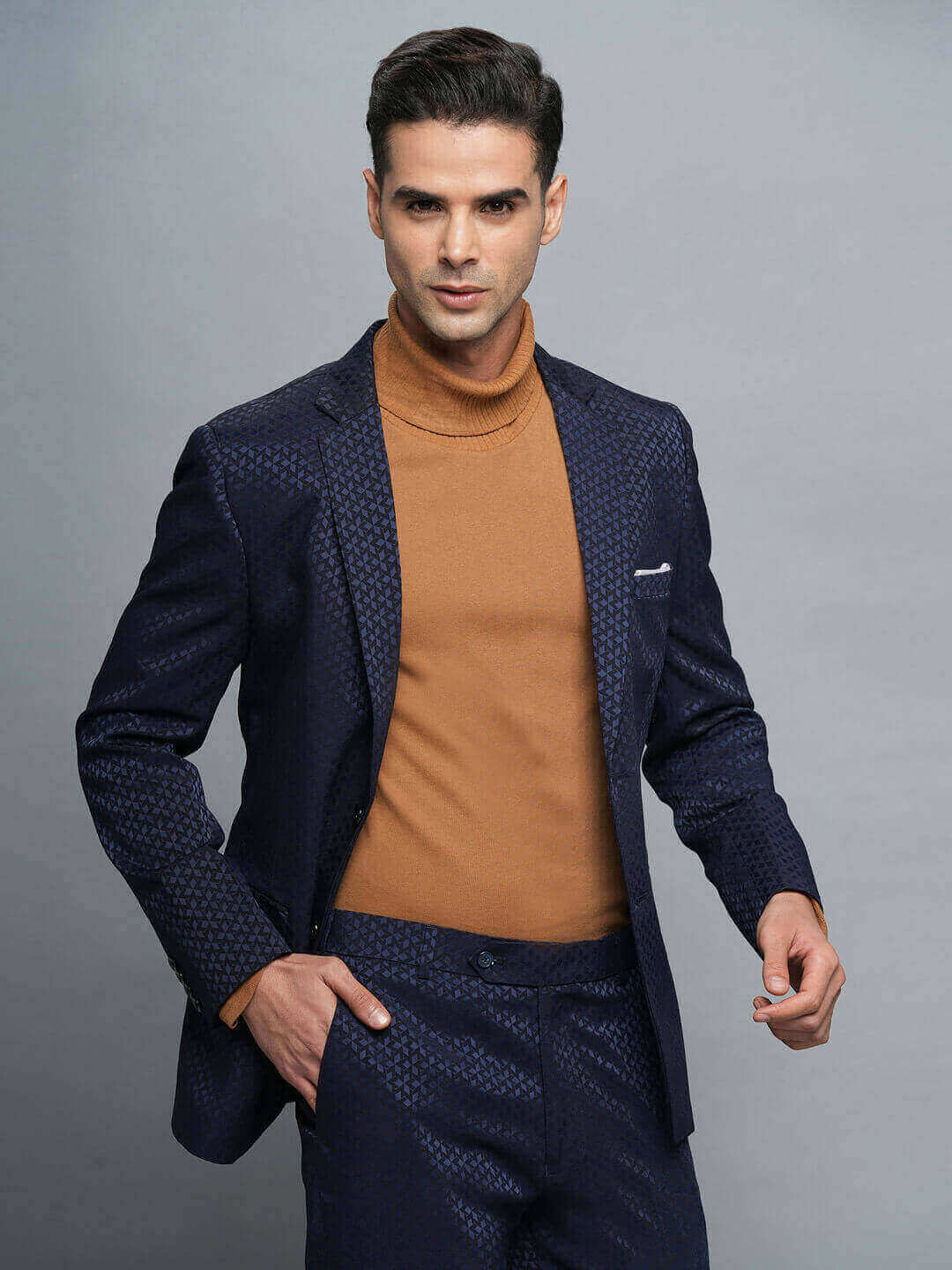 Rent/Buy Blue Diamond Print Suit | Home Trial | Free Delivery | CandidMen