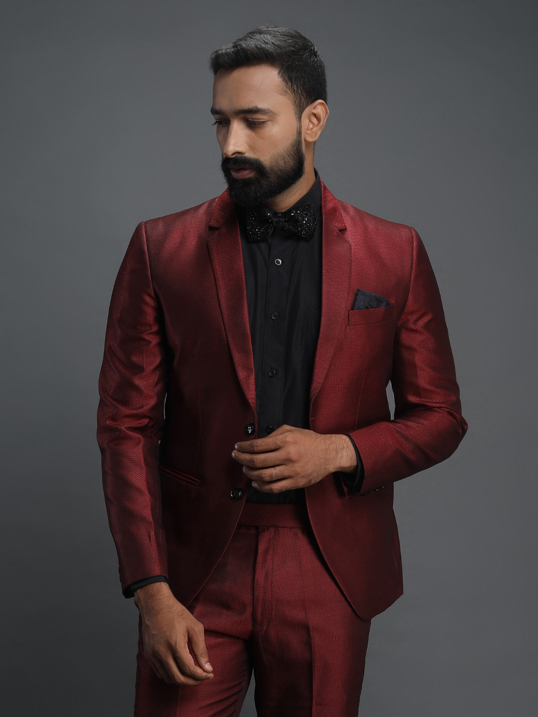 Bright Red 2 Piece Suit