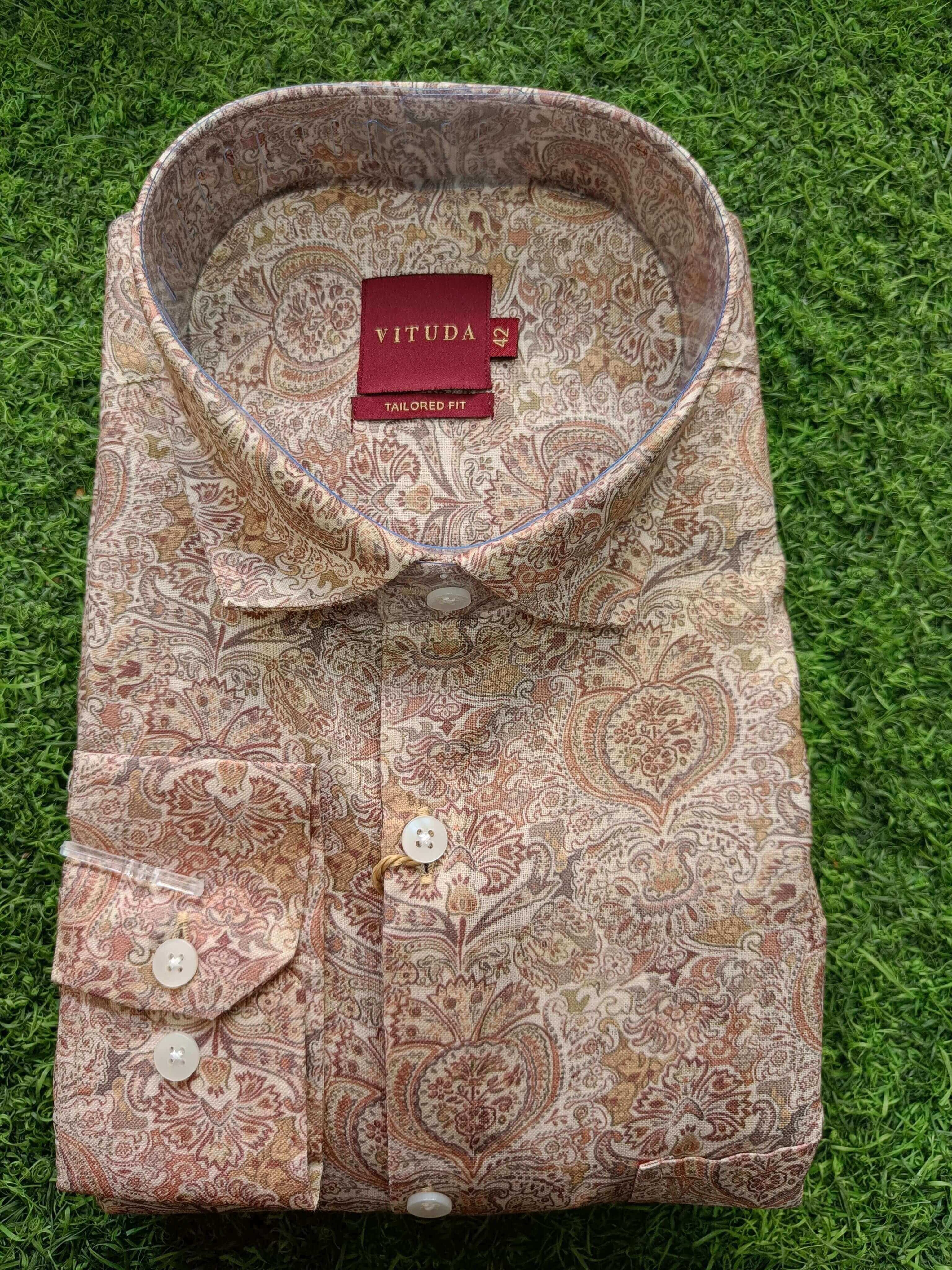 cream-brown-floral-print-shirt