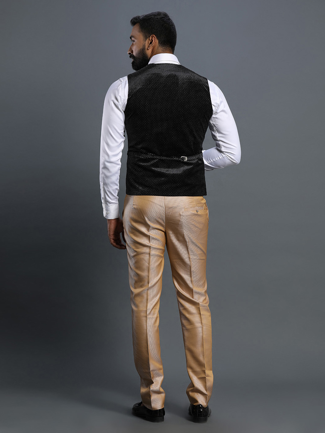displaying image of Cream Designer 3 Piece Suit