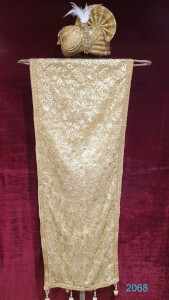 displaying image of Cream embellished motif dupatta