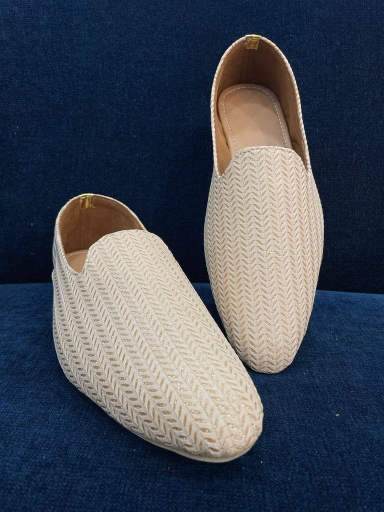 Cream Shimmer Shoe