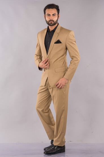 displaying image of Dark Beige Full Suit