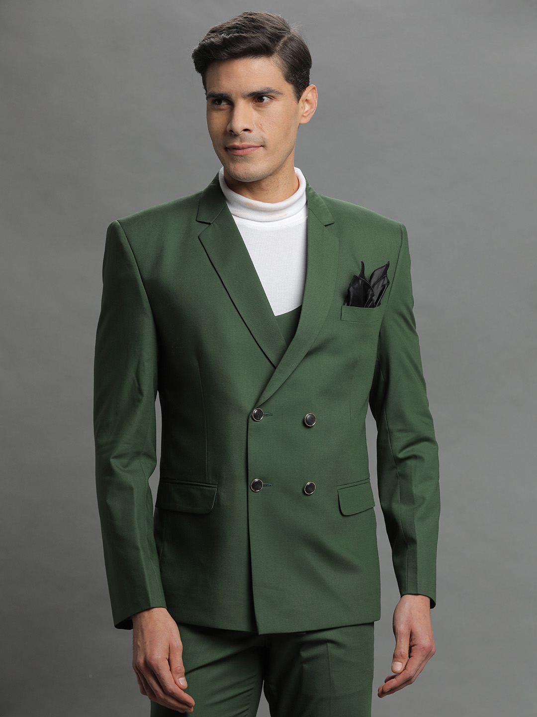 Dark Green 6 Button Suit