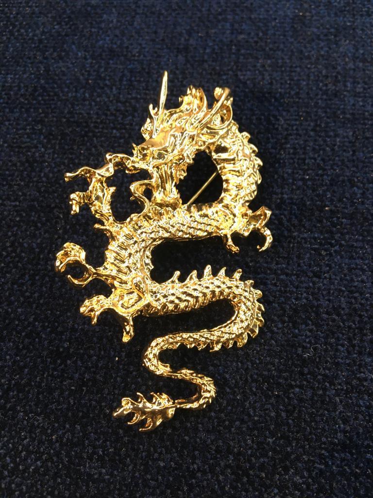 displaying image of Dragon Gold Brooch