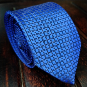 displaying image of Elegant Dotted Blue Tie