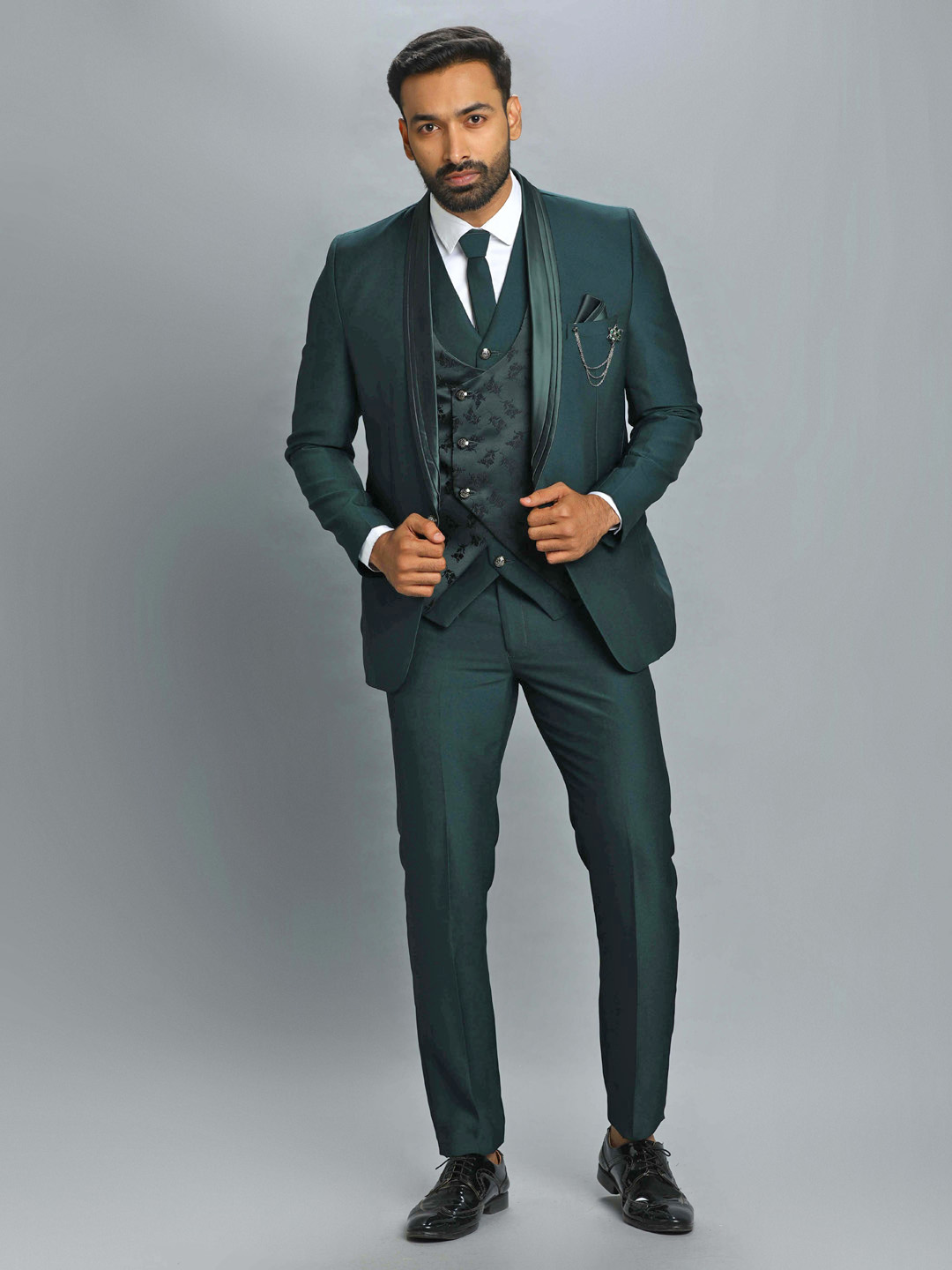 green-print-waistcoat-3-piece-suit