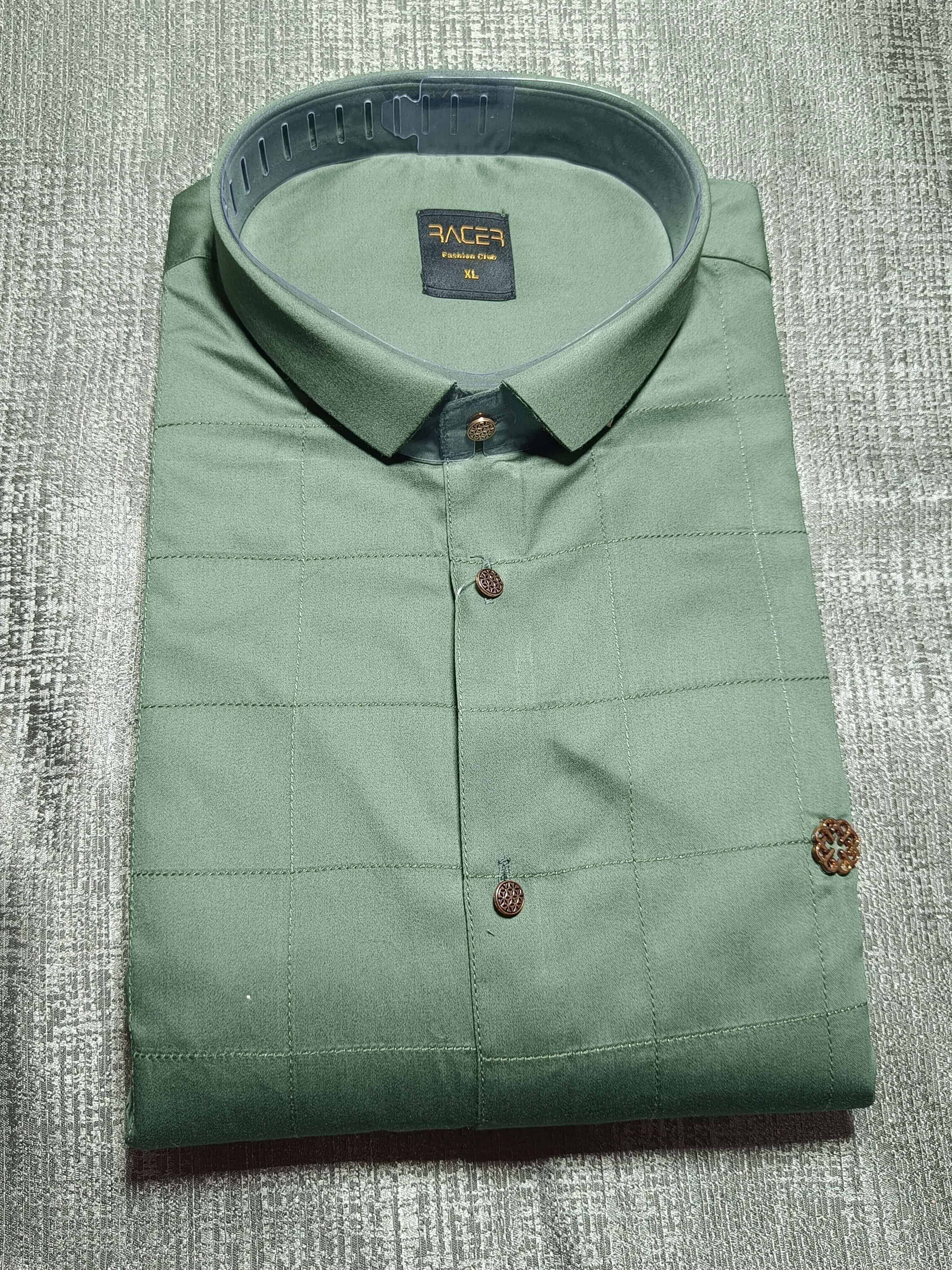 Green Subtle Clubwear Shirt