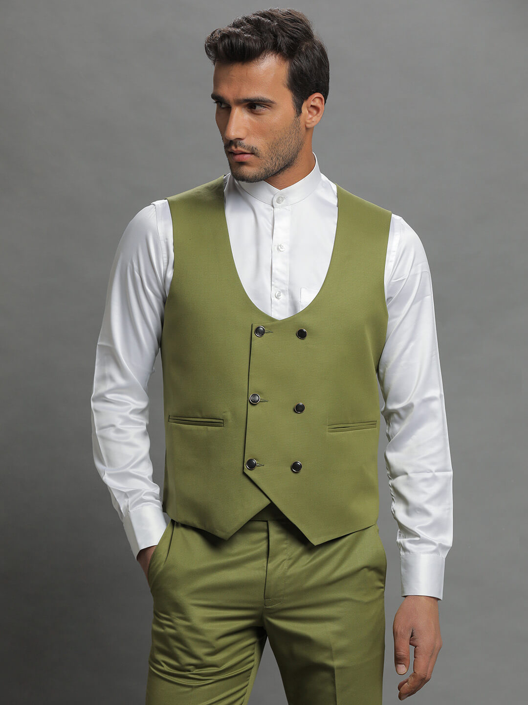 Dress pant shirt with waistcoat hotsell