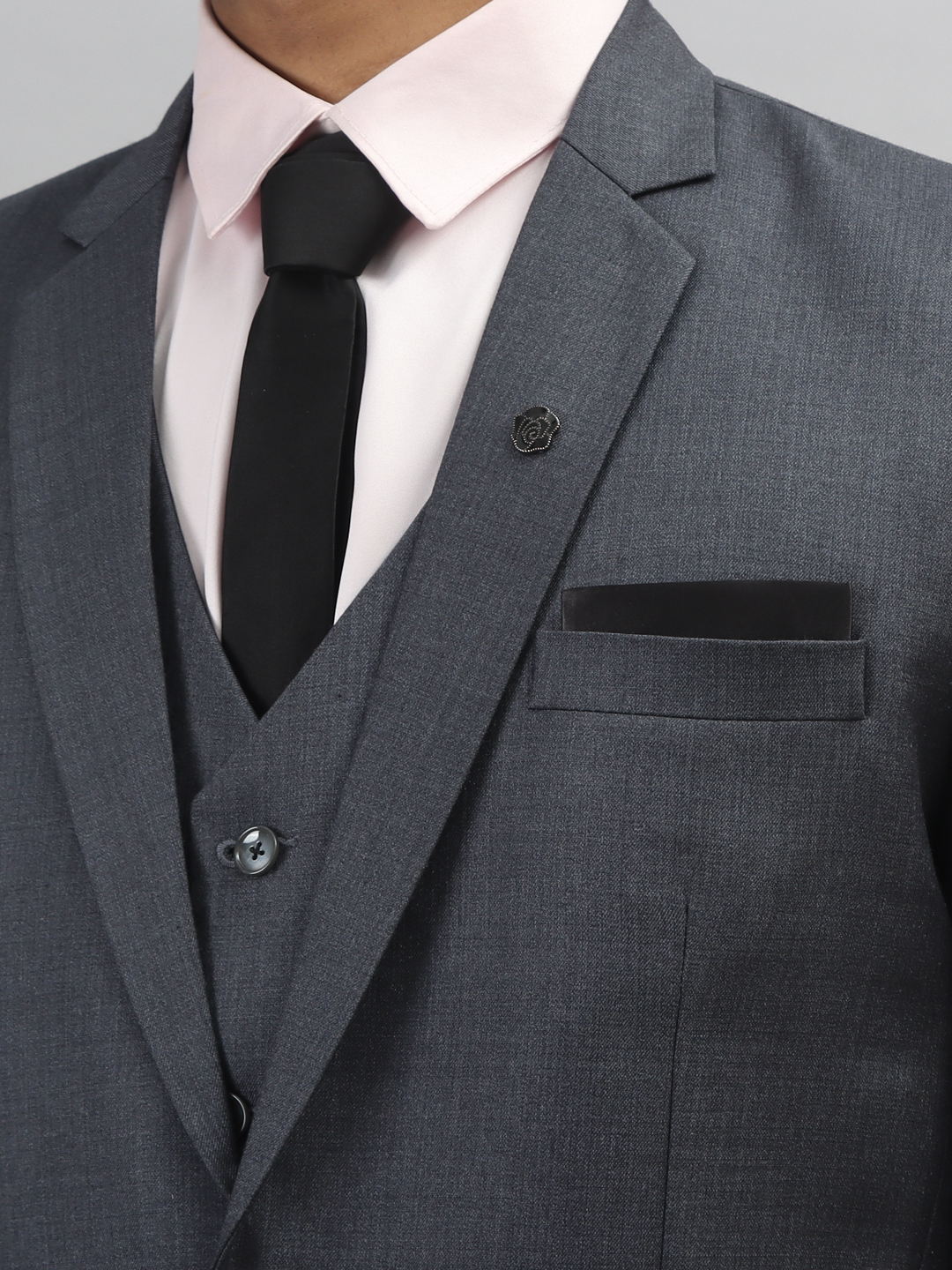 displaying image of Grey 3 Piece Suit