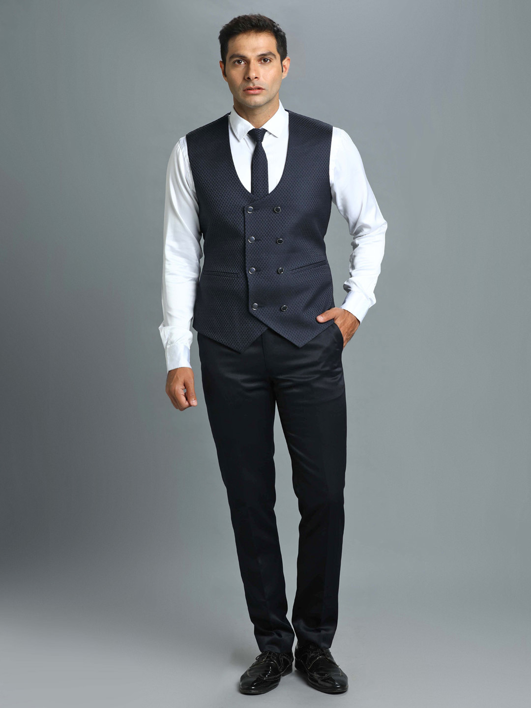 Candidmen: Rent / Buy - Grey Embroidered All Over Suit