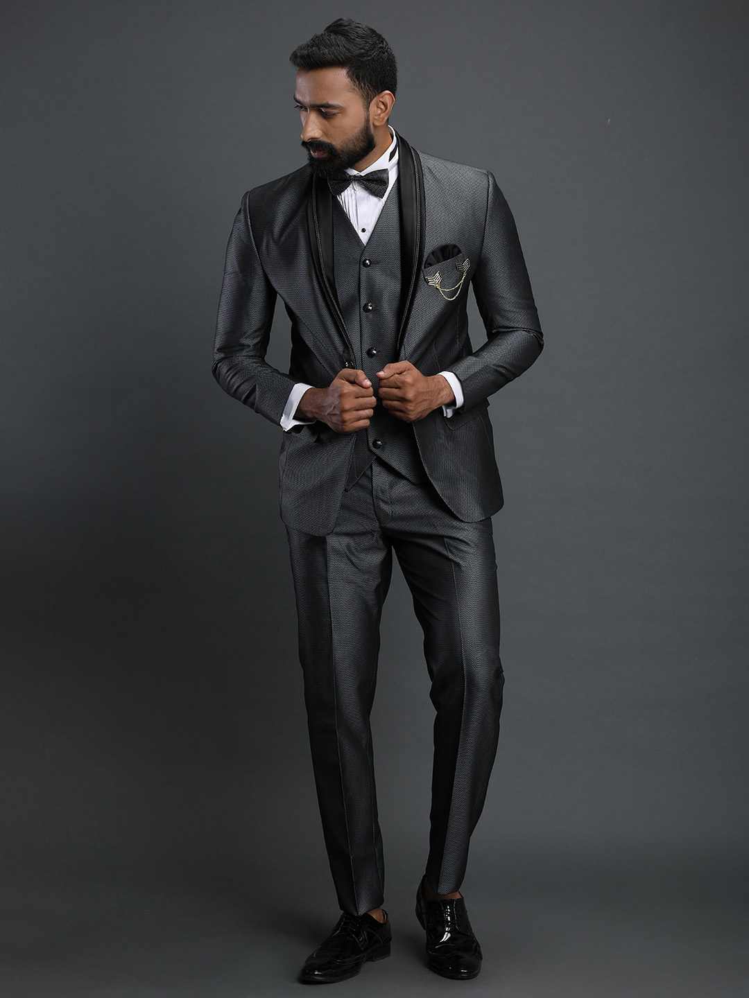 grey-textured-bridal-3-piece-suit