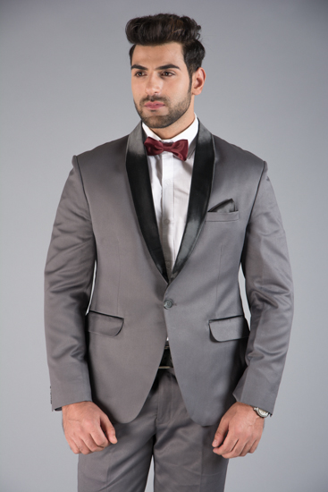 Rent/Buy Grey Tuxedo | Home Trial | Free Delivery | CandidMen