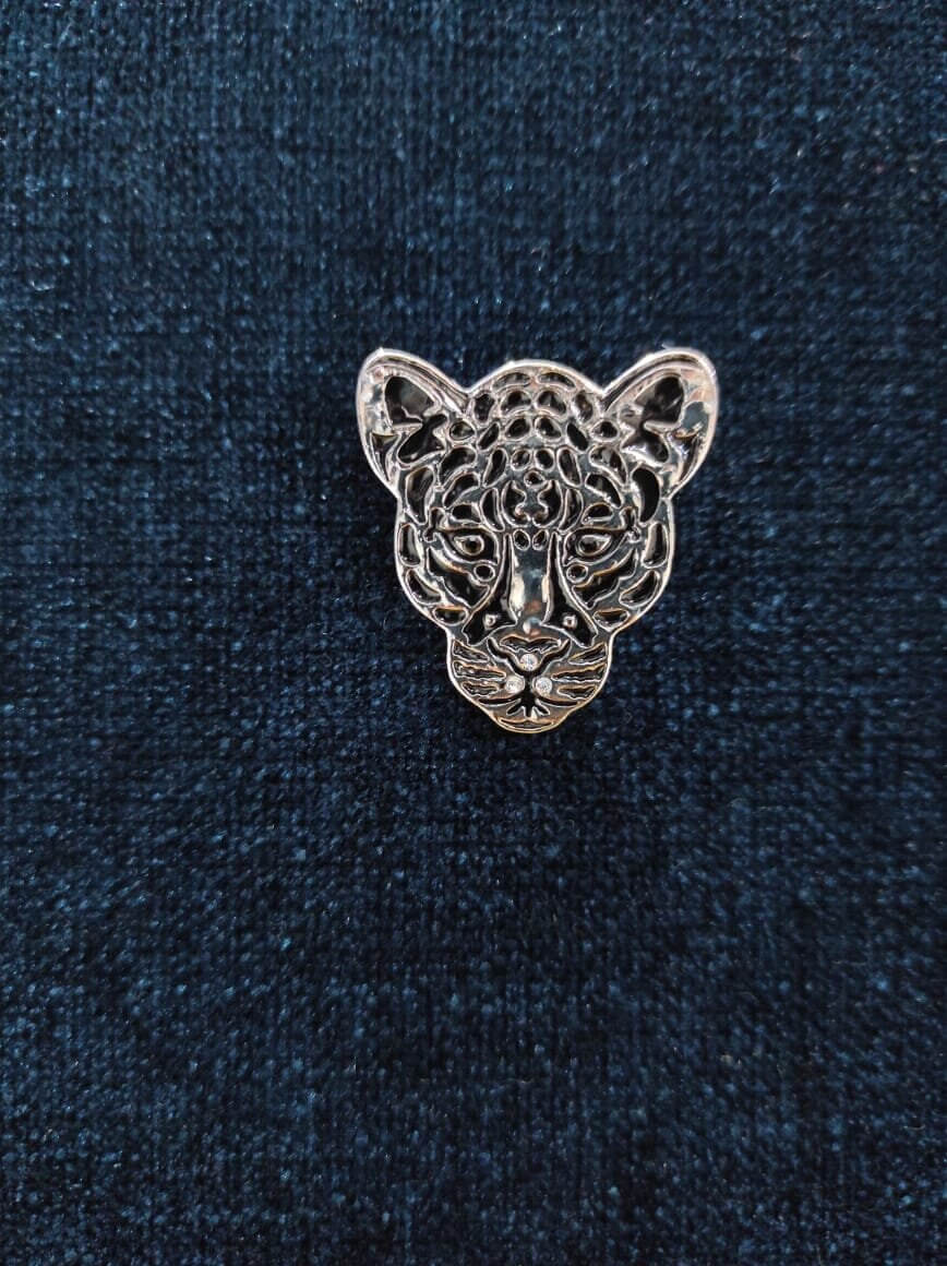 Rent/Buy Lion Silver Brooch | Home Trial | Free Delivery | CandidMen