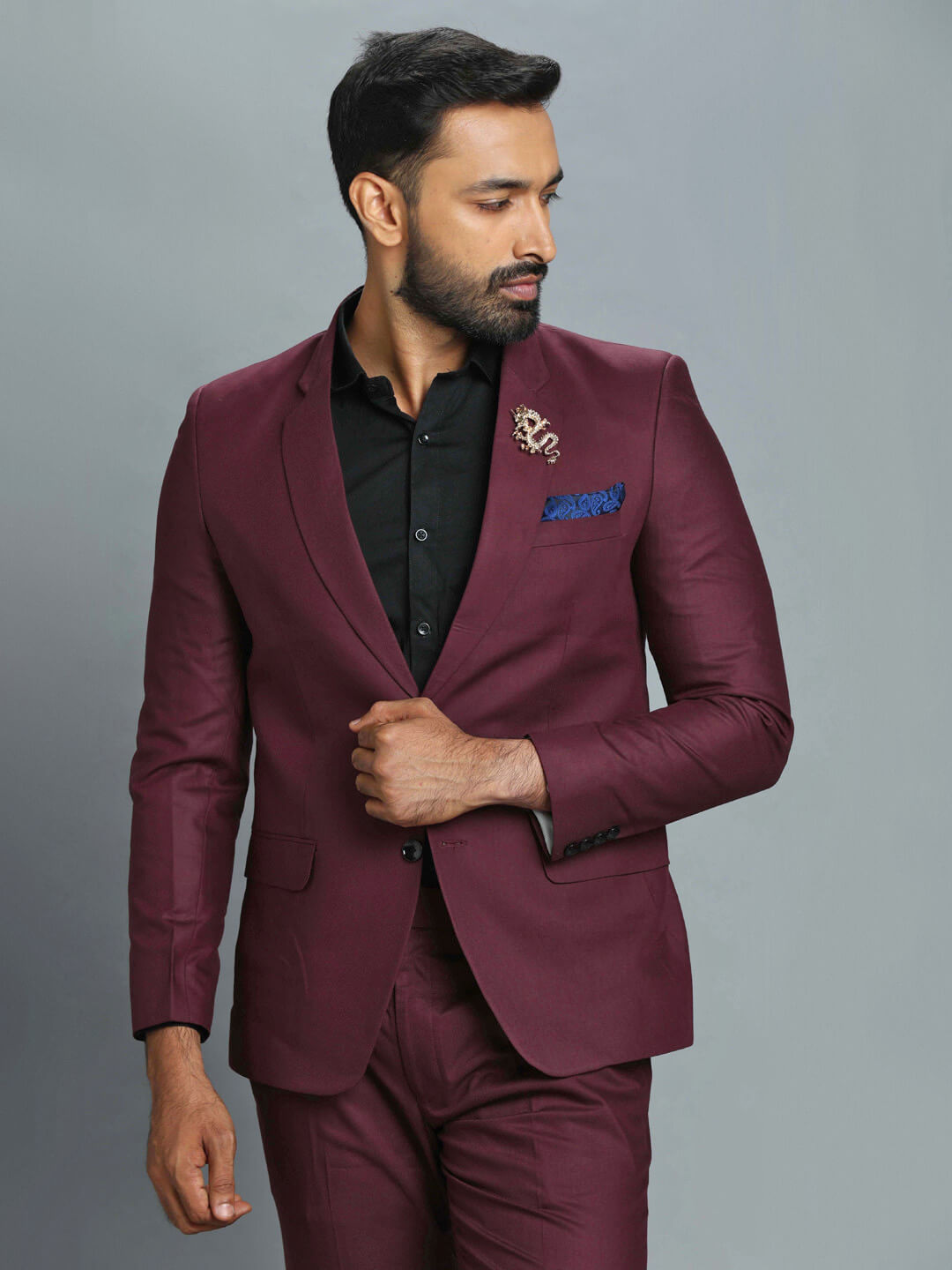 maroon-2-piece-suit