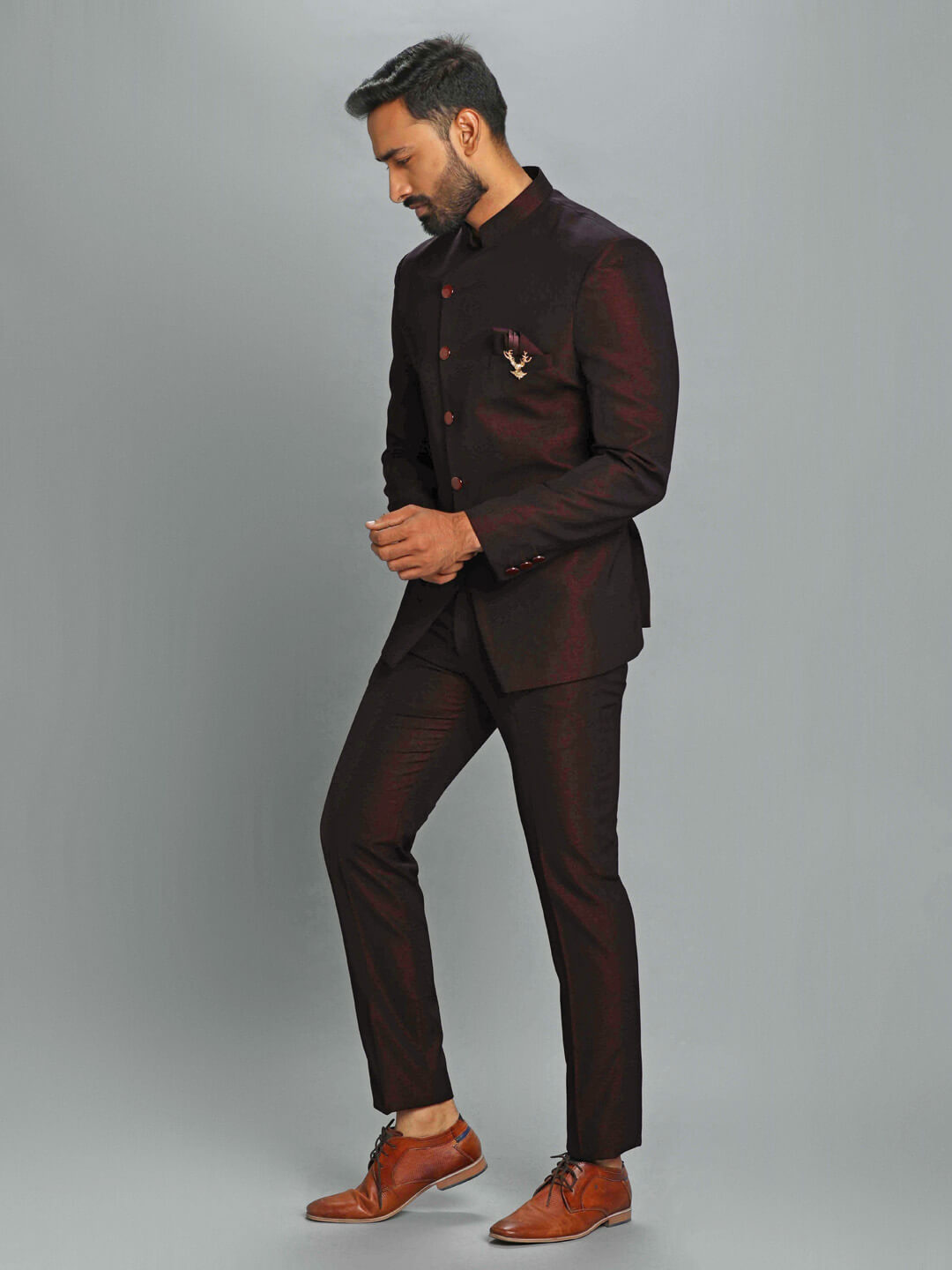 Party Wear, Reception, Wedding Red and Maroon color Rayon fabric Jodhpuri  Suit : 1912051