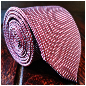 displaying image of Maroon Elegant Microdots Tie