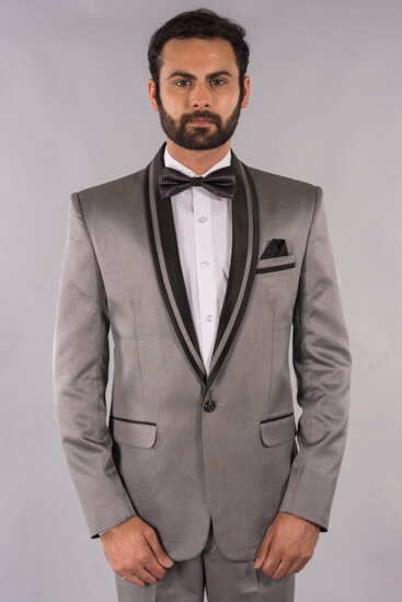 displaying image of Silver Matte Tuxedo