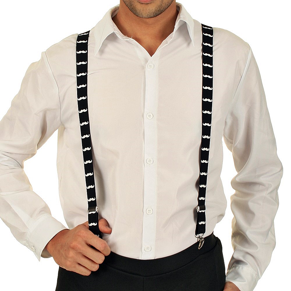 Moustache Black Suspender