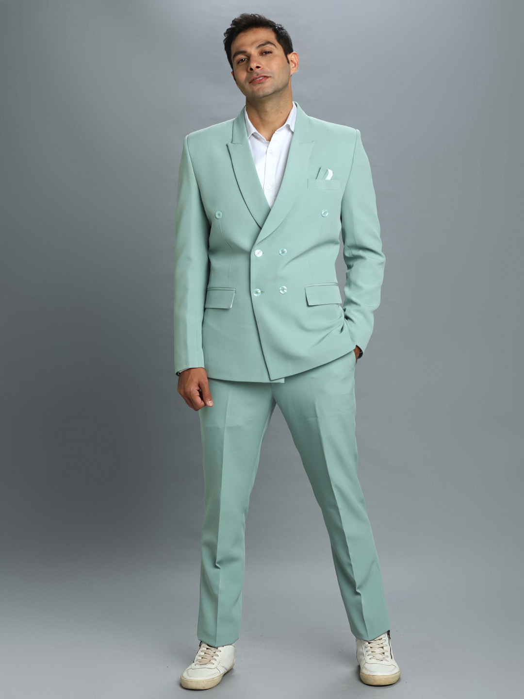 Pastel Green 6 Button Suits