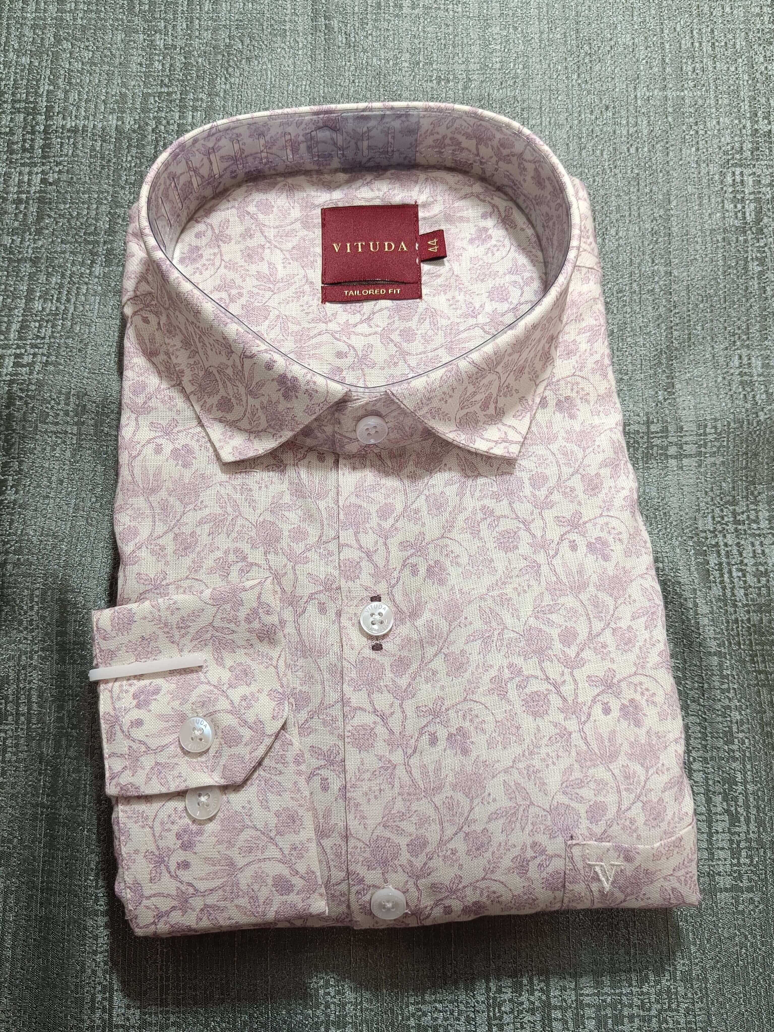 Pastel Pink Floral Shirt