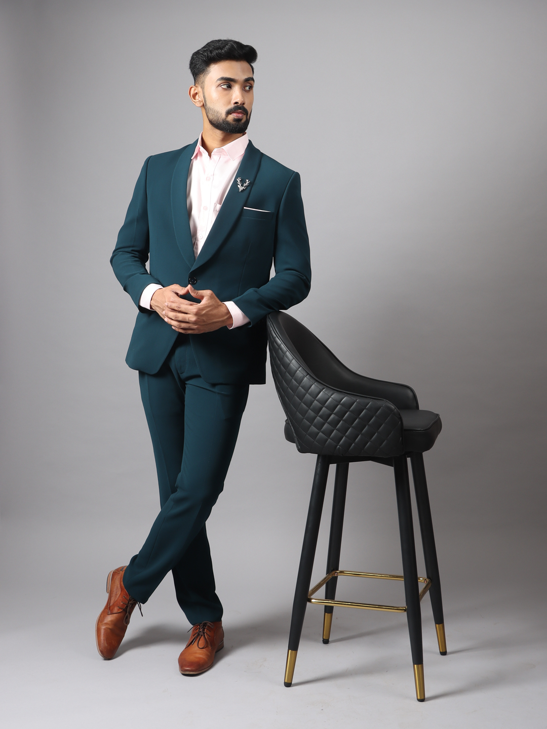 displaying image of Peacock Green Tuxedo