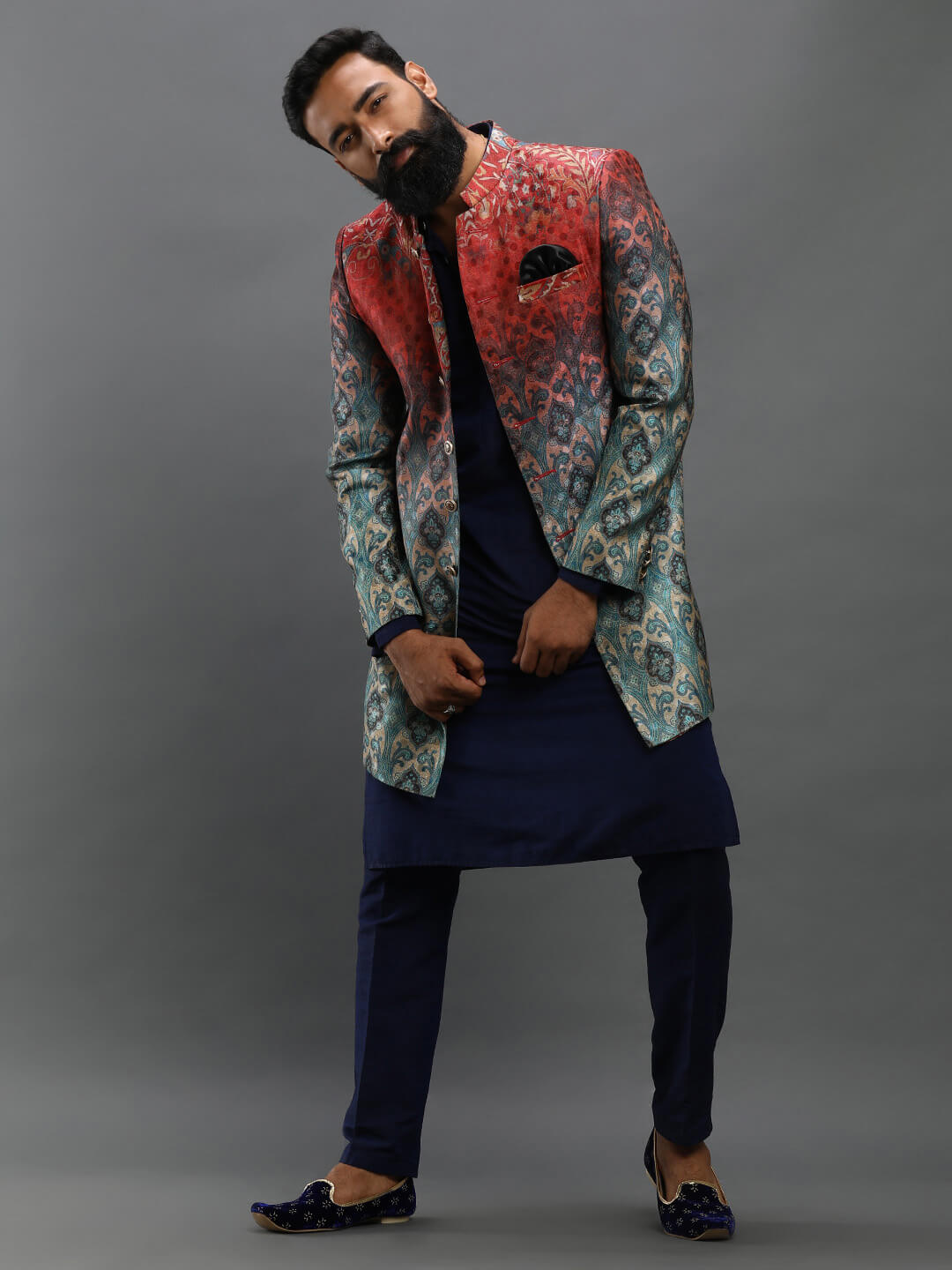 Printed IndoWestern