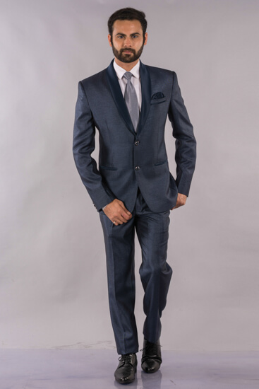Rent/Buy Shiny Blue Suit | Home Trial | Free Delivery | CandidMen