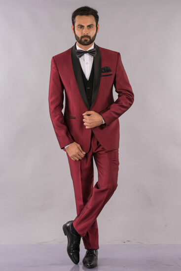 shiny-red-3piece-suit