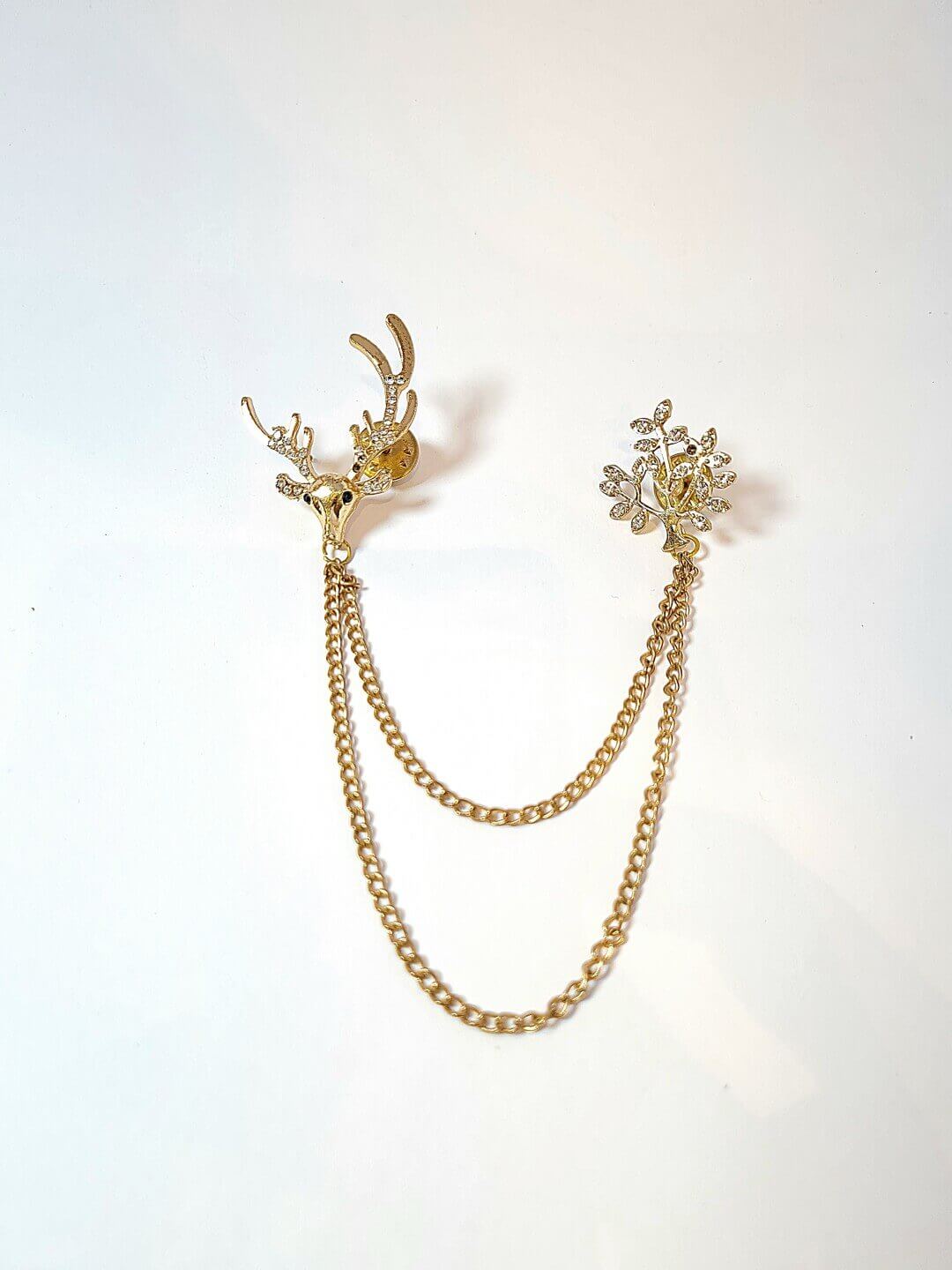 displaying image of Tree and Deer Brouch