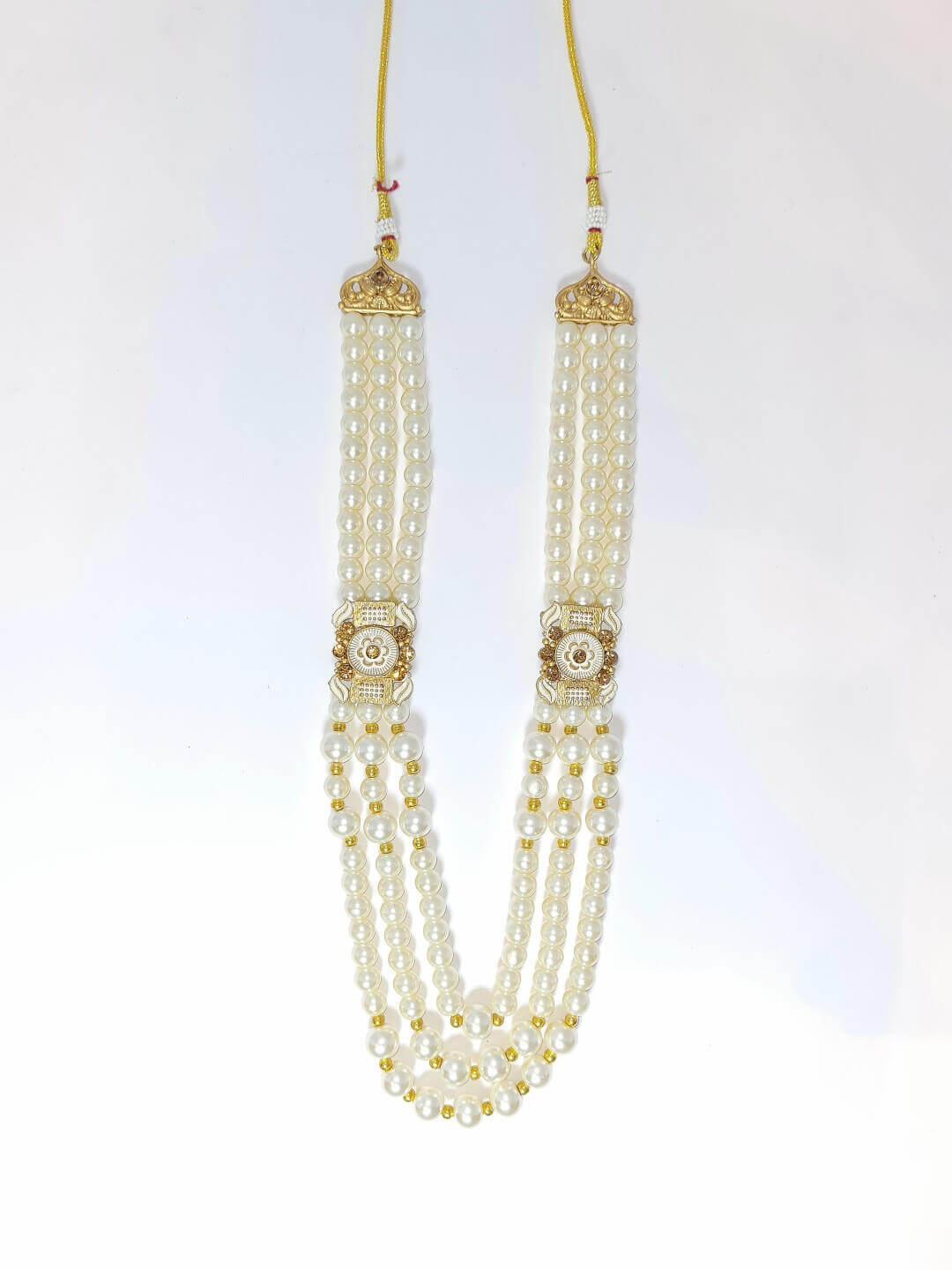 White Pearls Exuberant Maala