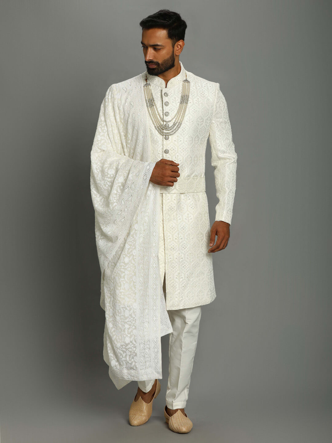 white-shiny-pure-heavy-groom-sherwani