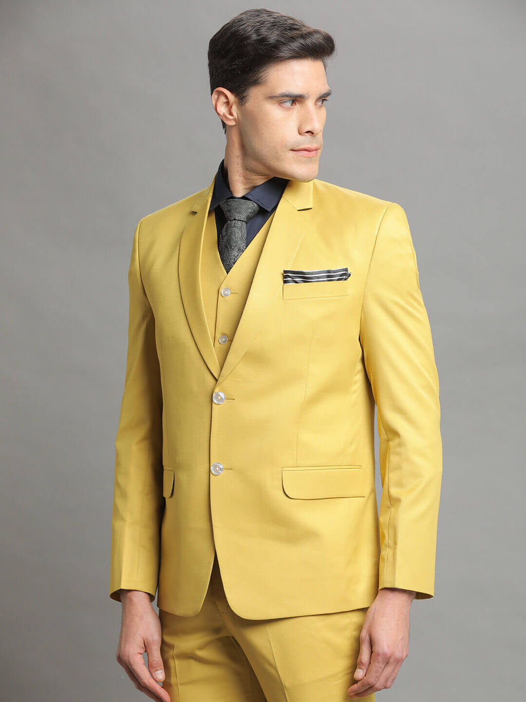 displaying image of Yellow 3 Piece Suit
